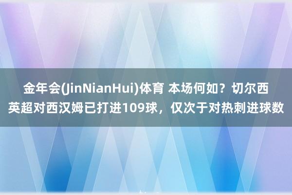 金年会(JinNianHui)体育 本场何如？切尔西英超对西汉姆已打进109球，仅次于对热刺进球数