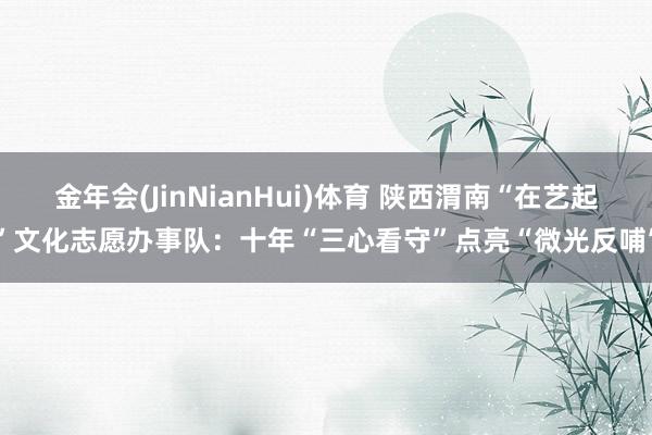 金年会(JinNianHui)体育 陕西渭南“在艺起”文化志愿办事队：十年“三心看守”点亮“微光反哺”