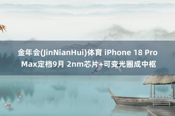 金年会(JinNianHui)体育 iPhone 18 Pro Max定档9月 2nm芯片+可变光圈成中枢